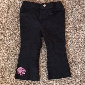 Rose detailed toddler girls pants